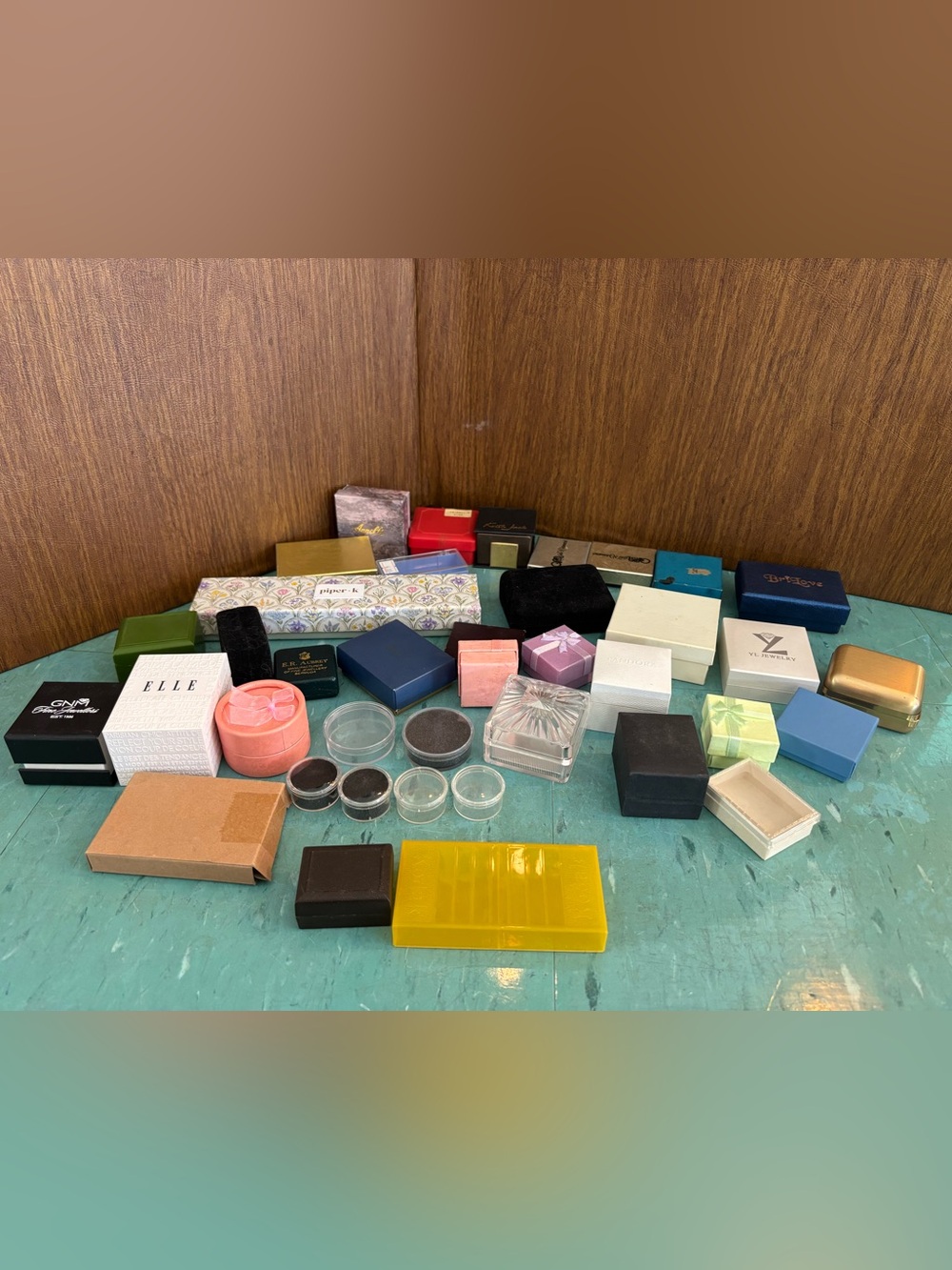 30 ring earring jewelry boxes cases vintage and modern